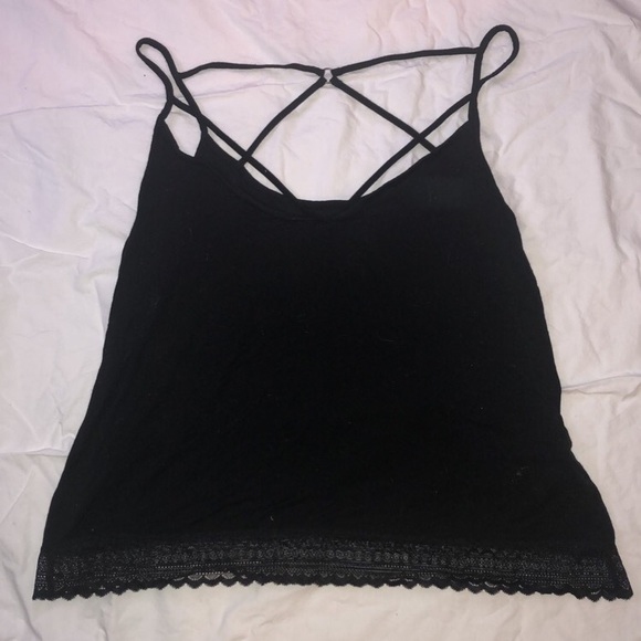 American Eagle Outfitters Tops - AE First Essentials Black Strappy Tank